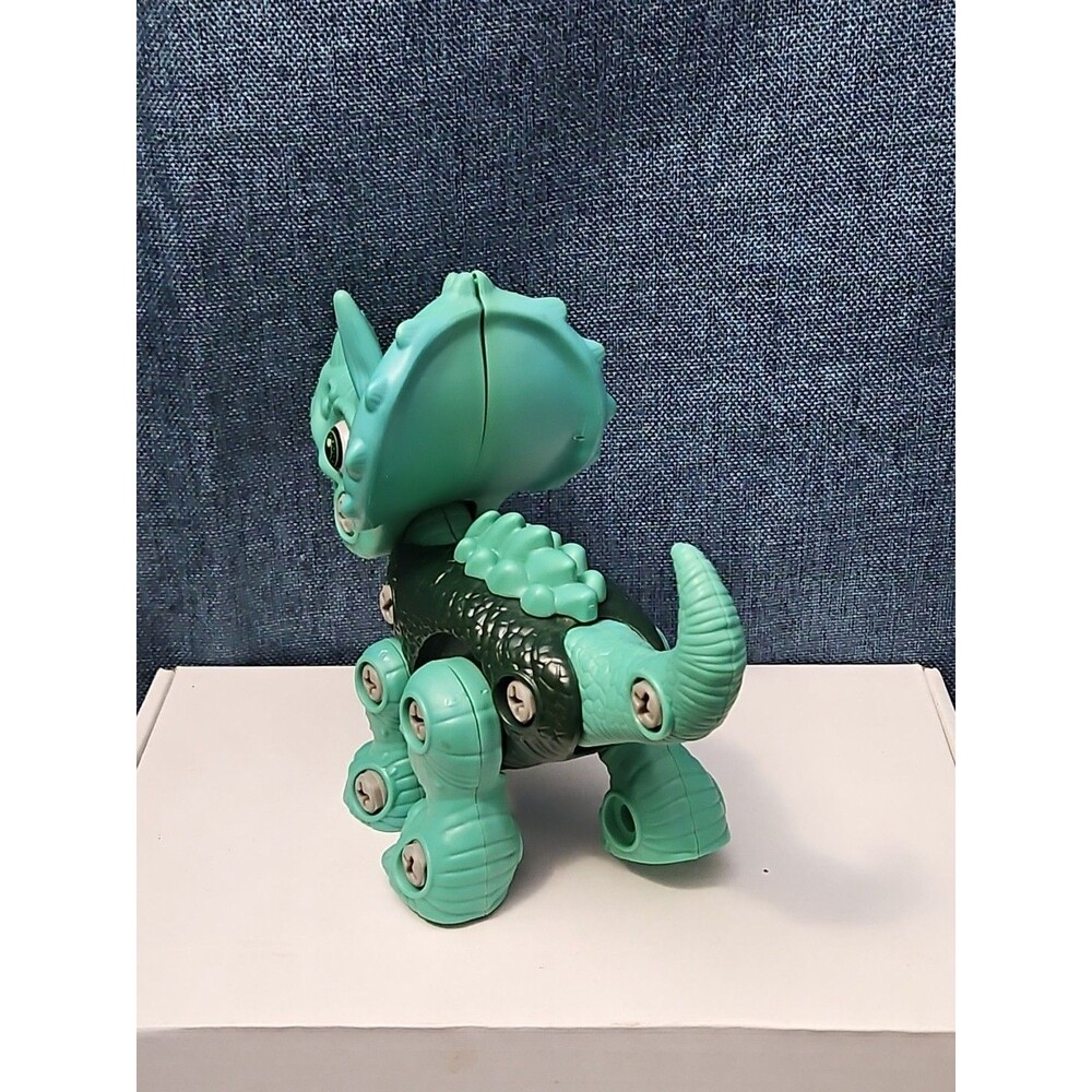 Take Apart Dinosaur Triceratops Figure Only | Green DIY Building Toy - Picture 12 of 16